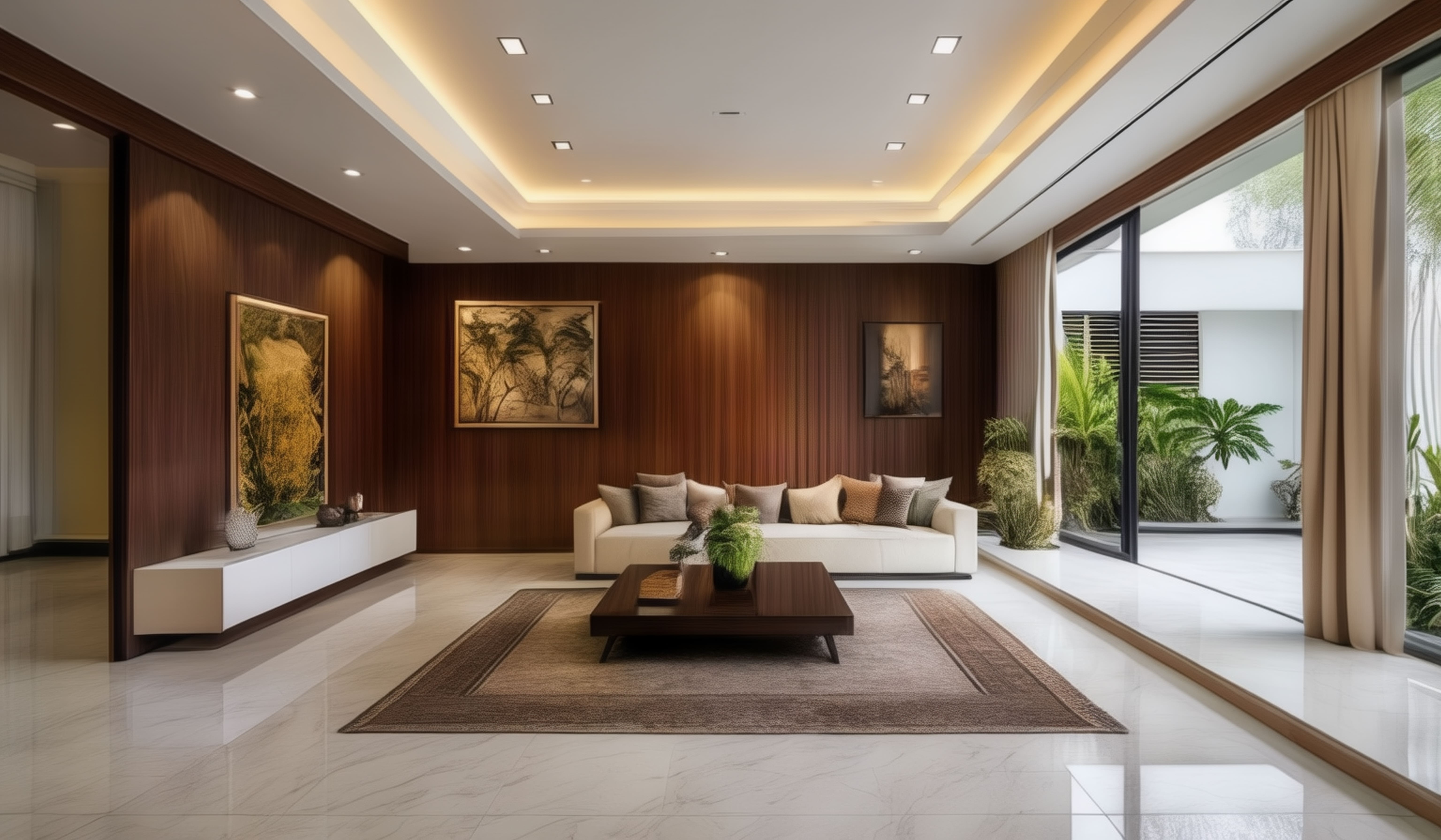 Modern luxury false ceiling living room