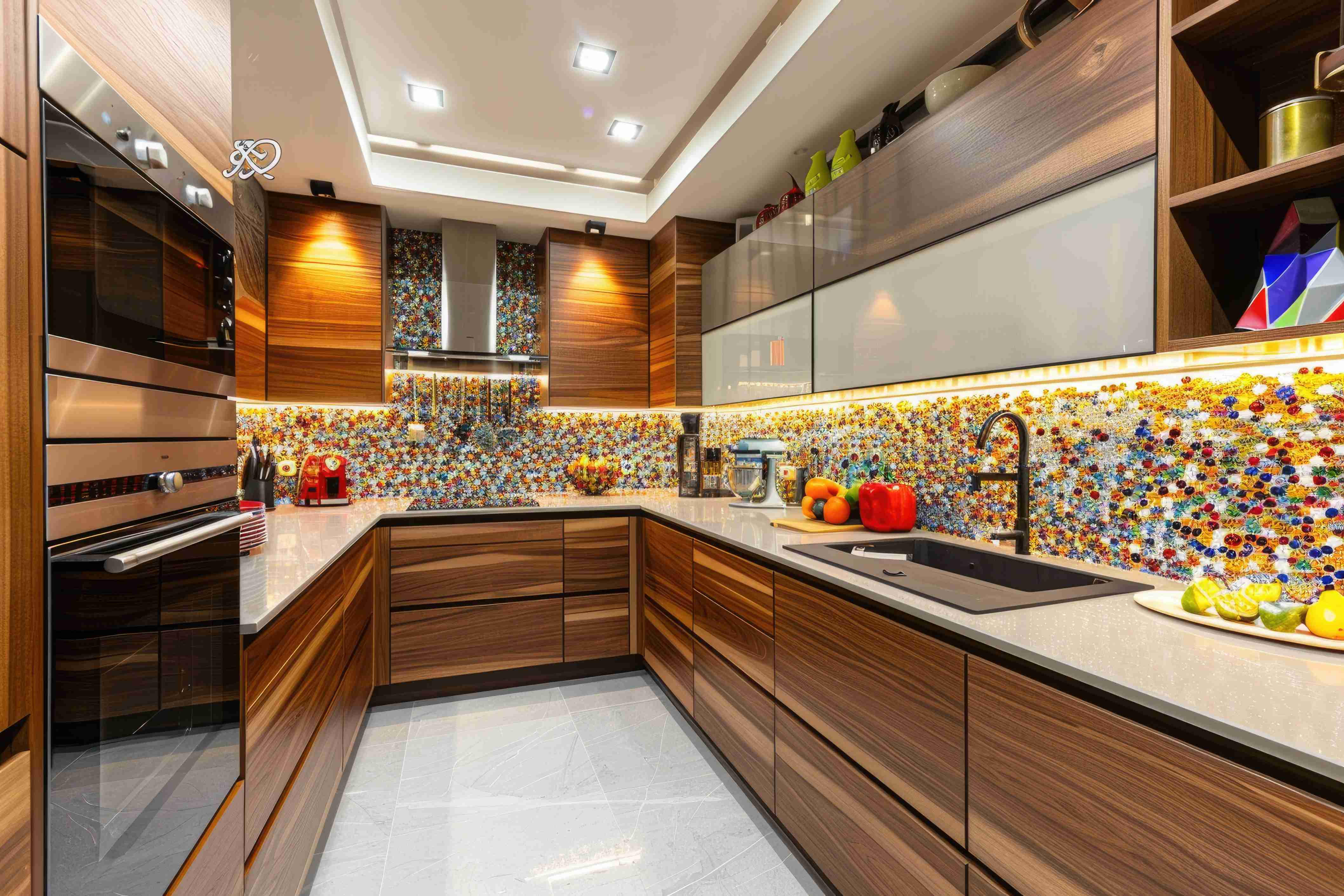Luxurious modern kitchen interior designinig