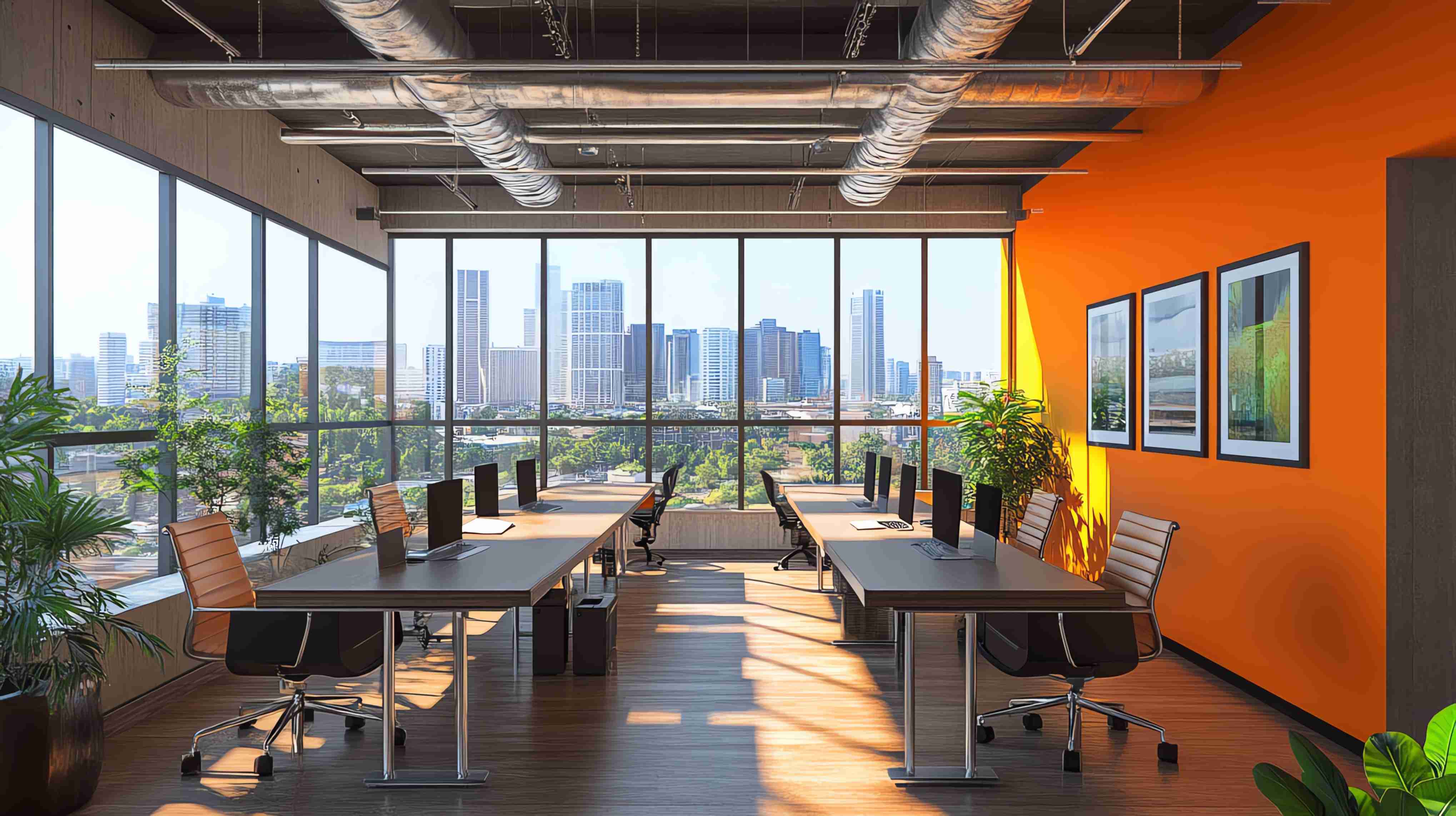 Modern office workspace interior designing