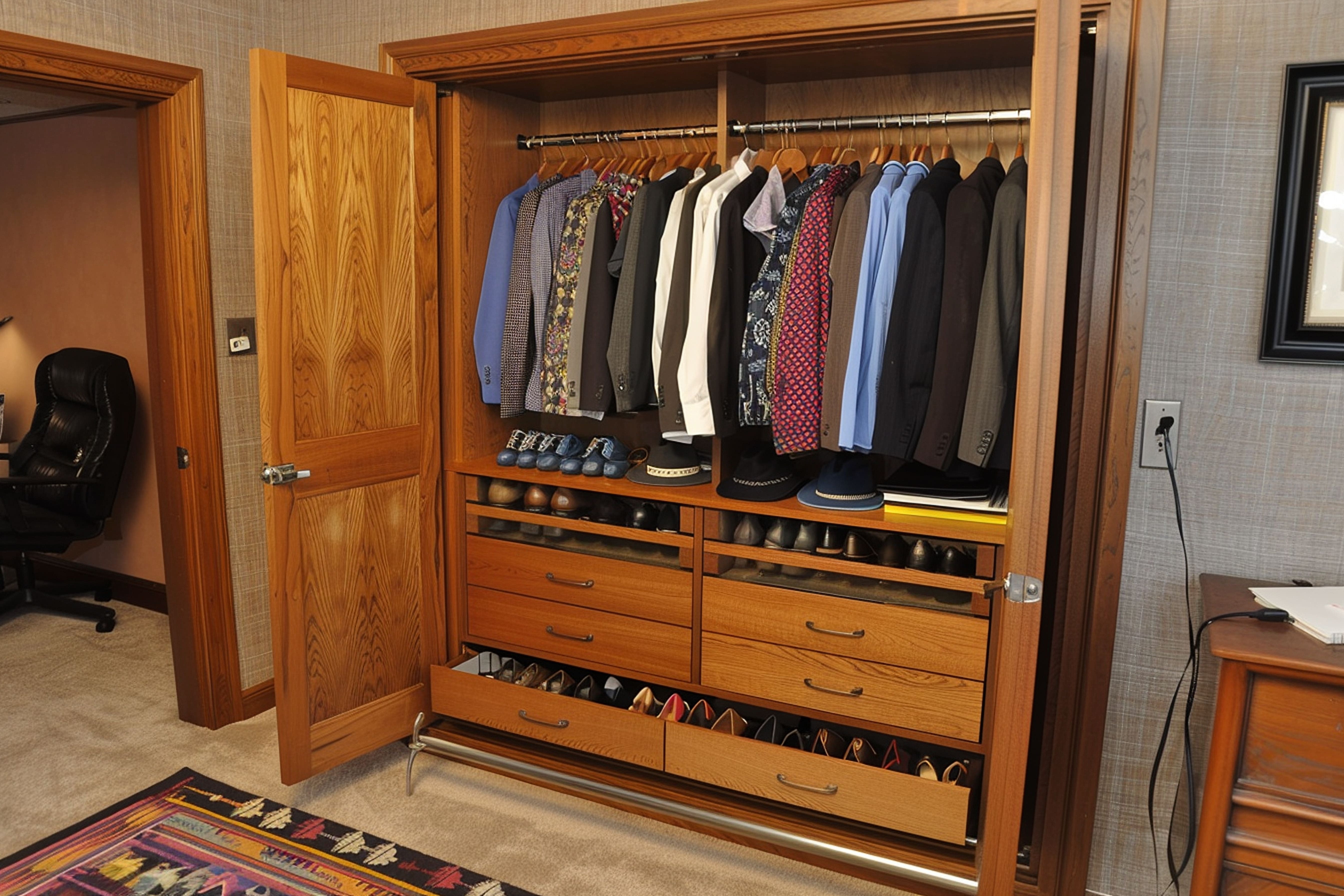 Modern closet interior designing