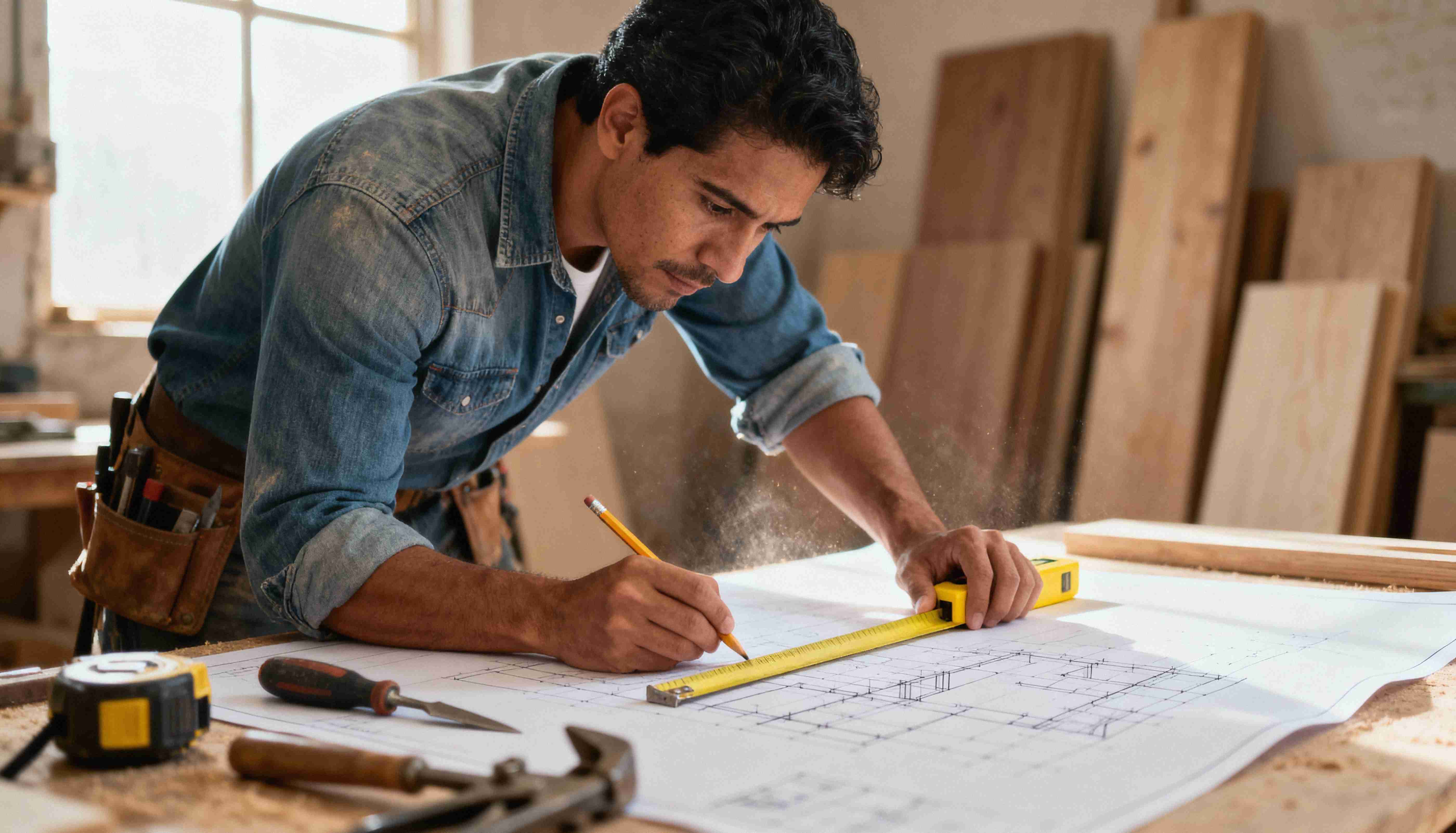 Custom woodwork planning with expert craftsmanship